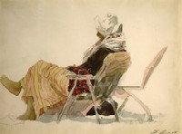 A coney queen in profile